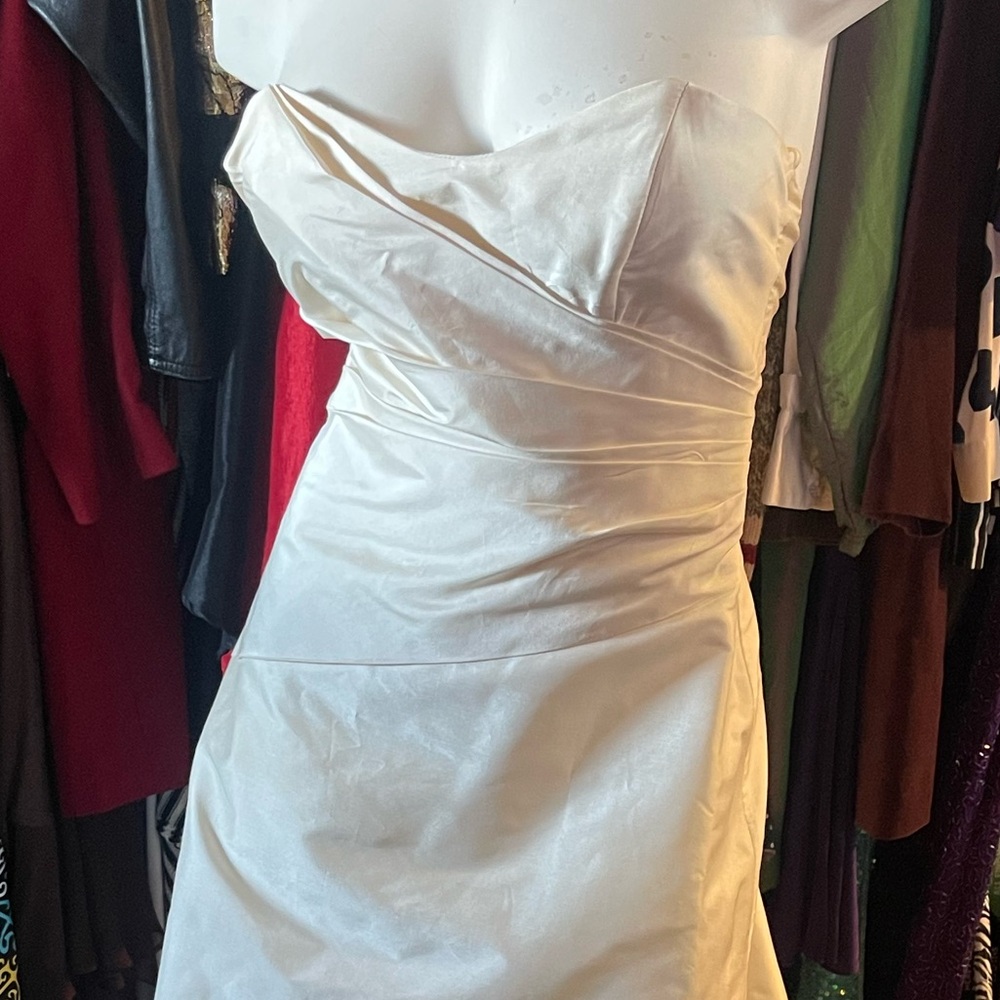 White Strapless Project Dress